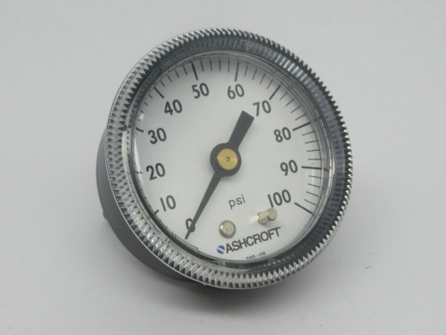 Ashcroft 20W1001TH02BXUC100 Pressure Gauge 2"D 0-100psi Range 1/4"NPT USED