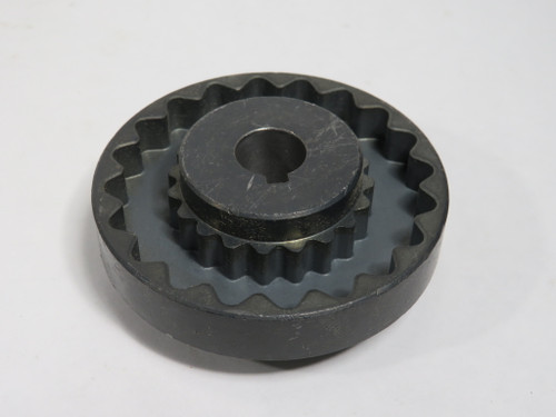 TB Wood's 5S58 Sleeve Coupling Flange 5/8" Bore 3.250"OD 1-11/32" LTB USED