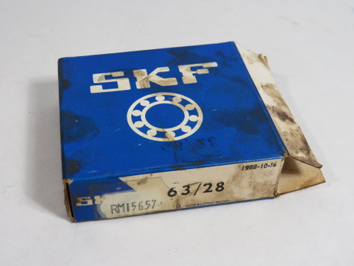 SKF 63/28 Deep Groove Ball Bearing 68mm OD 28mm ID 18mm W OPEN BOX NEW