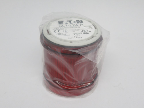 Eaton SL7-L24-R Continuous Red Stack Light Module 70mm 24V NEW