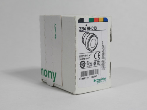 Schneider Electric ZB4BH013 Illuminated Push Button Head White 22mm D NEW