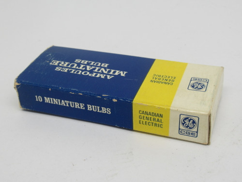 General Electric 24E1 Miniature Slide Base Bulb 24V .032-.038A 10Pk BOX DMG NEW