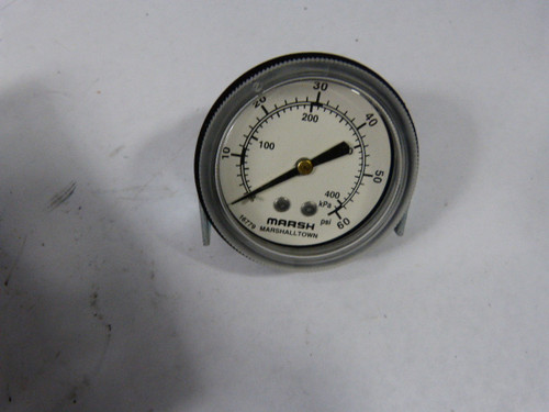 Marsh J6246 Pressure Gauge 2 1/2" 0-400KPA 0-60 PSI ! NEW !