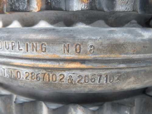 TB Wood's 8 8E EPDM Sure-Flex Coupling Sleeve 5-1/6" OD 2-1/2" W NO RING USED