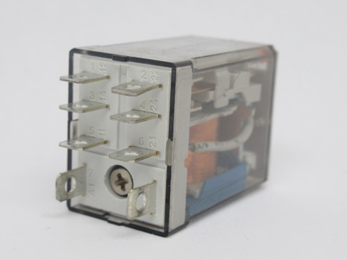 Allen-Bradley 700-HF32Z24 Plug In Relay Ser. C 24VDC 12A 8-Blade USED