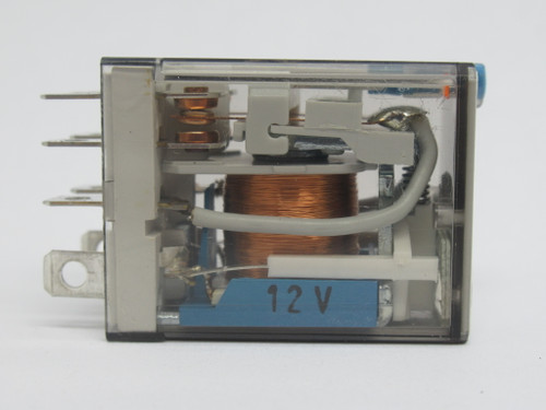Finder 56.32.9.012.0074 Plug In Relay 12VDC 12A 8-Blade USED