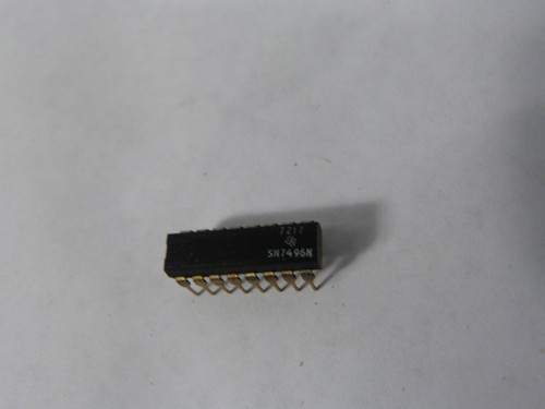 Texas Instruments SN7496N Plastic Dipped 14 Pin Integrated Circuit USED