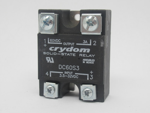 Crydom DC60S3 Solid State Relay Input 3.5-32VDC Output 60VDC 3A USED