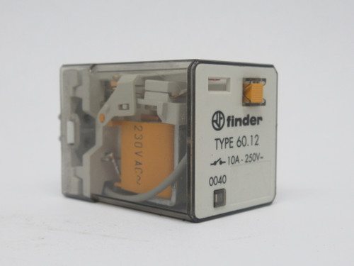 Finder 60.12.8.230.0040 Plug In Relay 230V 10A 8-Pin OLD STYLE USED