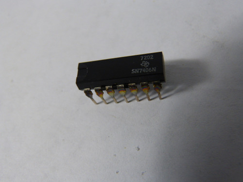 Texas Instruments SN7406N Plastic Dipped 14 Pin Integrated Circuit USED