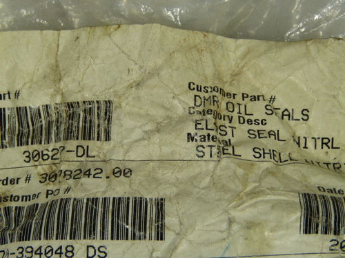DMR 30627-DL Oil Seals Steel Shell Nitrile 30x62x7mm Sold Individually ! NEW !