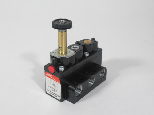 ARO A222SS-120-A Alpha Stacking Solenoid Valve 4/2-Way 1/4" NPT NO COIL USED