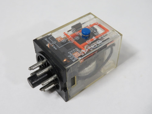 Omron MK2P-S-DC24 Plug-In Relay 24VDC 7A 8-Pin 0.4 Cosine Phi USED