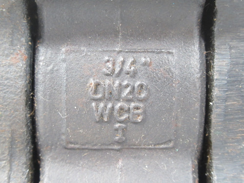 Habonim 07474486PG/NPT Ball Valve 3/4" NPT WCB Body 316 Ball NRG Seat USED