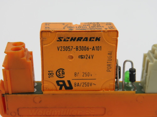 Weidmuller RS 30 24VDC LD LP 1A Relay Module 24VDC 8A USED