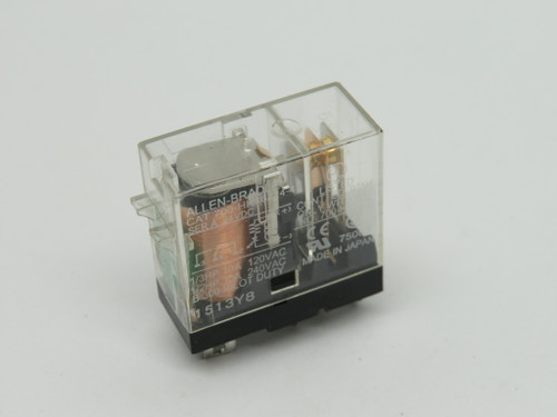 Allen-Bradley 700-HKX6Z24-4 Series A Slim Line Relay 24VDC 10A 5-Blade USED
