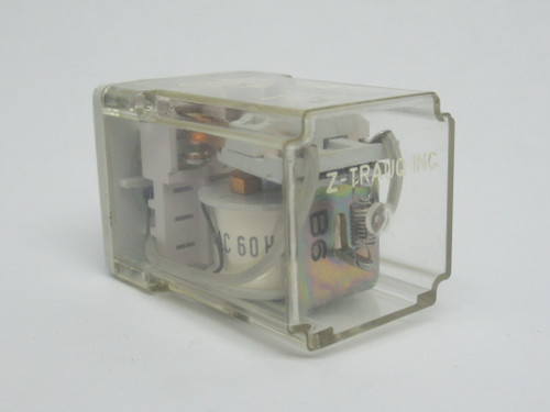 Z-Trauq R15-2PDT Plug-In Relay 24VAC 60Hz 10A@250VAC 8-Pin USED