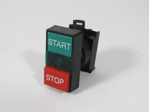 ABB CBK-2P1G Two-Button Momentary Push Button Green Lens START/STOP USED