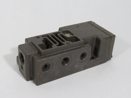 Numatics 203-437 Solenoid Valve Manifold Base 1/8" NPT Standard Plug USED