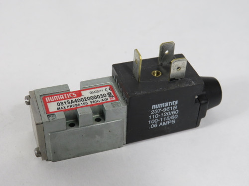 Numatics 031SA4002000030 4/2-Way Solenoid Valve 110-120V@60Hz NO GASKET NOP