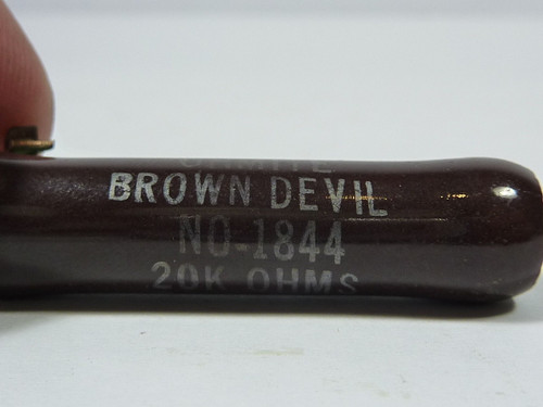 Ohmite Brown Devil 1844 Power Resistor 20K 20W USED