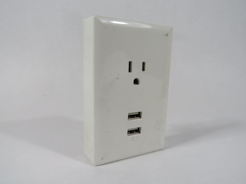 RCA WP2UWR USB Wall Plate Receptacle 15A 125V USED