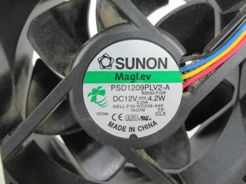 Sunon PSD1209PLV2-A 90mm Server Fan 12VDC 4.2W 4000RPM USED