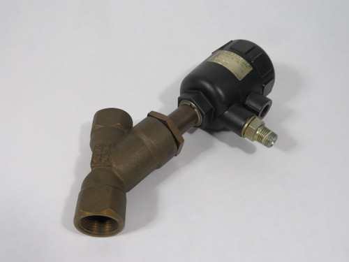 Burkert 454605 Angle Seat Valve 2000-A 3/4" NPT PTFE 155psi USED