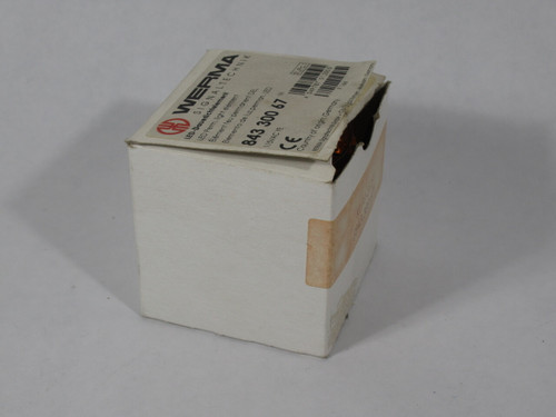 Werma 843-300-67 LED Permanent Light Element YELLOW 115VAC 20mA DAMAGED BOX NEW