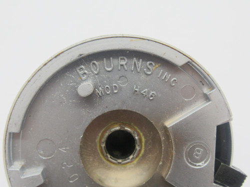 Bourns H-46-6A Turn Counting Dial 20 Turns 100 per Turn 0.25" Shaft USED