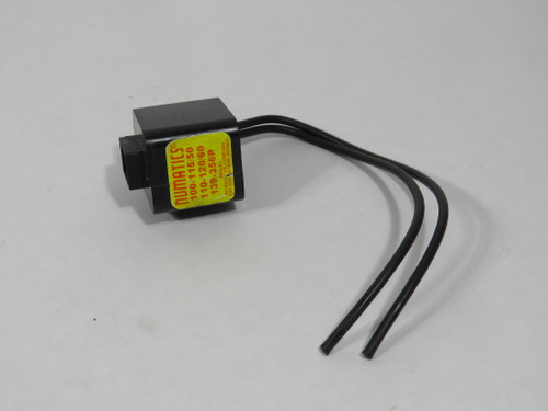 Numatics 139-356P Solenoid Coil 100-115@50Hz 110-120@60Hz WIRES CUT TO 6" USED