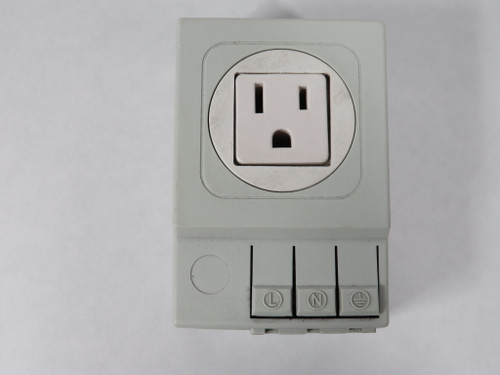Stego 03504.0-01 SD 035 DIN Rail Mounted Receptacle 120VAC 50/60Hz USED