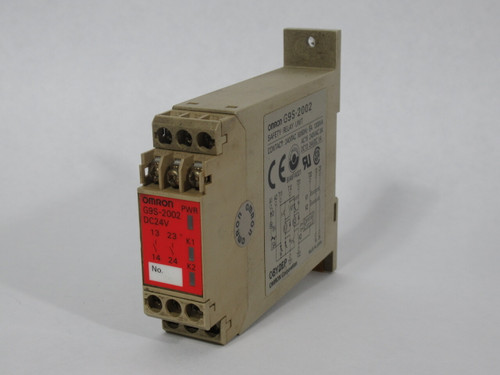 Omron G9S-2002 Safety Relay Unit DPST-NO 24VDC 50mA USED