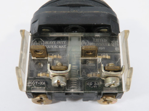 Allen-Bradley 800H-AR1A Series F Push Button Green Flush Head NO RING USED