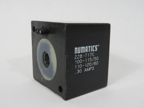 Numatics 228-717C Solenoid Coil 110-115V@50Hz 110-120V@60Hz NO INNER PIECE USED