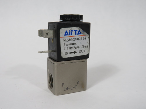 AirTac 2V02508CT 2/2-Way Fluid Control Valve 1/4" NPT 110V NO CONNECTOR USED