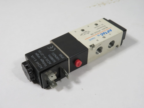 AirTac 4V21006ET 5/2-Way Solenoid Valve 1/8" NPT 24VAC NO CONNECTOR USED