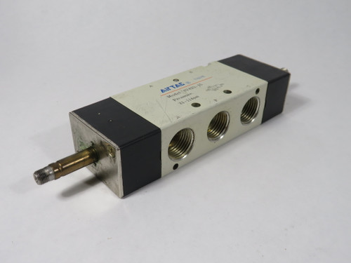 Airtac 4V420-15 Double Solenoid Valve 5/2-Way 1/2" NPT MISSING COILS USED