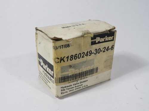Parker CK1860249-30-24-6 Solenoid Coil Kit 24VDC 30W NEW
