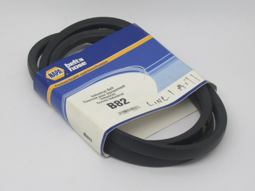 NAPA B82 Industrial V-Belt 85" L x 0.66" W NEW