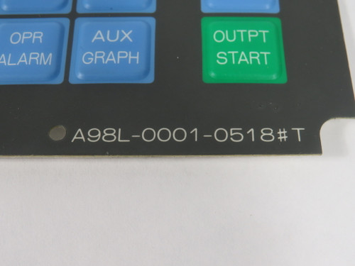 Fanuc A98L-0001-0518#T Membrane Keysheet Keypad NOP