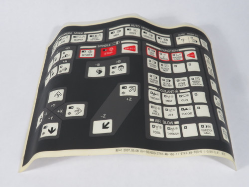 Hyundai WIA 2741-48-703-0 Keypad Membrane Overlay for KH-50/63G BOX DMG NEW