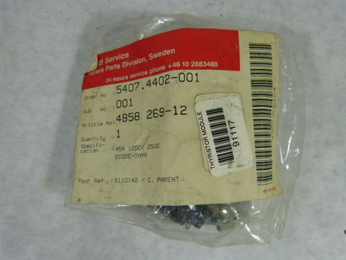 ABB 4858-269-12 Diode Thyristor 45A 1200V ! NEW !