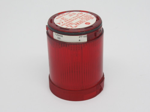 Allen-Bradley 855E-10FN4 Red Flashing Incandescent Stack Light w/ Bulb USED