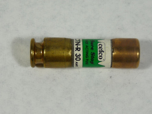 Cefco CTN-R-30 Fast-Acting Fuse 30A 250VAC USED