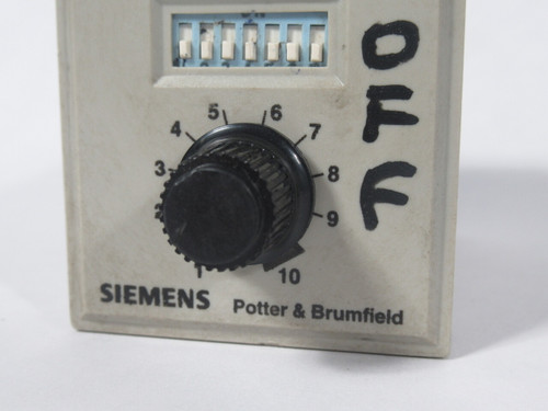 Siemens Potter & Brumfield CNS-35-76 Time-Delay Relay 0.1s to 100m WRITING USED
