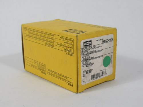 Hubbell HBL2341CN Insulgrip Twistlock Plug 20A 480VAC 2P 3W NEW