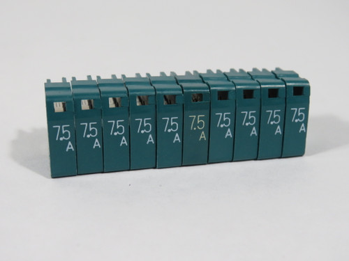 Daito MP75 Alarm Fuse 7.5A 125VAC/DC Lot of 10 USED