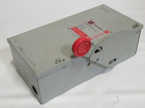 Cutler-Hammer 1HD362 Heavy Duty Fusible Safety Switch 60A 600V 3-Pole USED