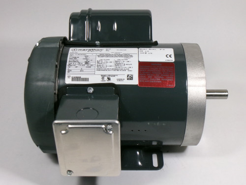Marathon 1HP 3450RPM 115/208-230V 56C TEFC 1Ph 11.2/5.7-5.6A 60Hz SHELF WEAR NOP
